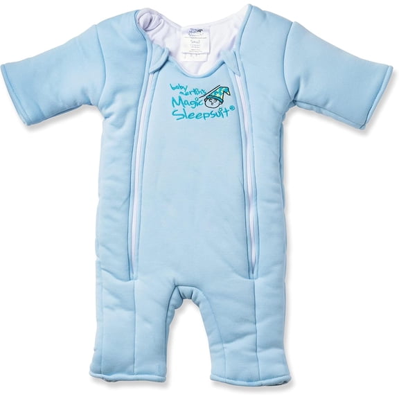 HALO Microfleece Baby Transition Swaddle - Baby Sleep Suit - Blue - 6-9 Months