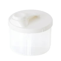 Baby Milk Powder Formula Dispenser Baby Formula Container Baby Milk Powder Dispenser Pots Travel Portable Outdoor Baby Formula Powder Dispenser/ Portable Milk Powder Packaging Box White