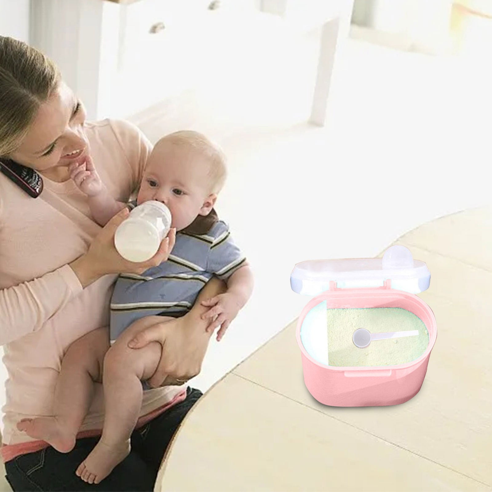 Baby Milk Powder Portable Large Capacity Storage Baby Dispenser Rice