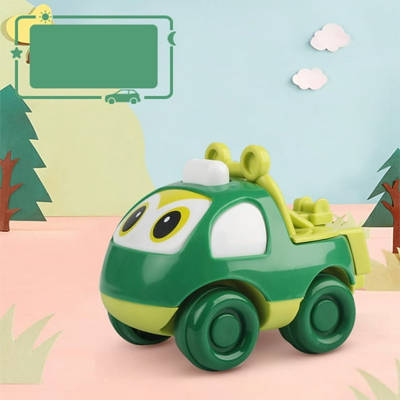 Baby Mini Car Toys for 1 Year Old Boy Gifts, Pull-Back Trucks for Toddlers Age 1-3, Infant Push and Go Friction Powered Vehicles, Early Educational Birthday Gift for 1 2 3 Year Olds Boy Girl