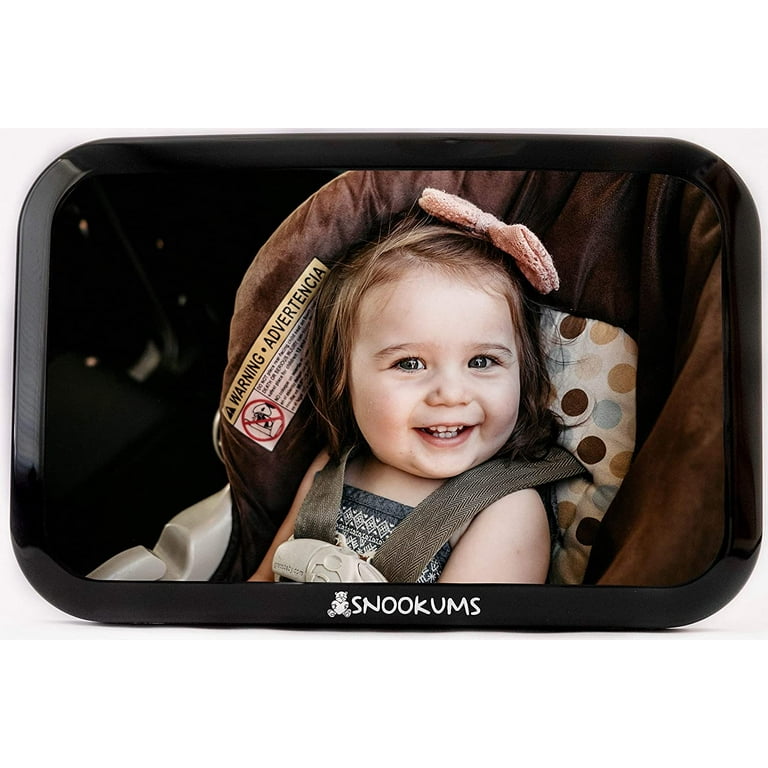 Baby Mirror for Car Safely Monitor Infant Child in Rear Facing Car Seat Wide View Shatterproof Adjustable Acrylic 360 for Backseat Best Newborn Car Seat Accessories by Snookums 1 Pack Walmart