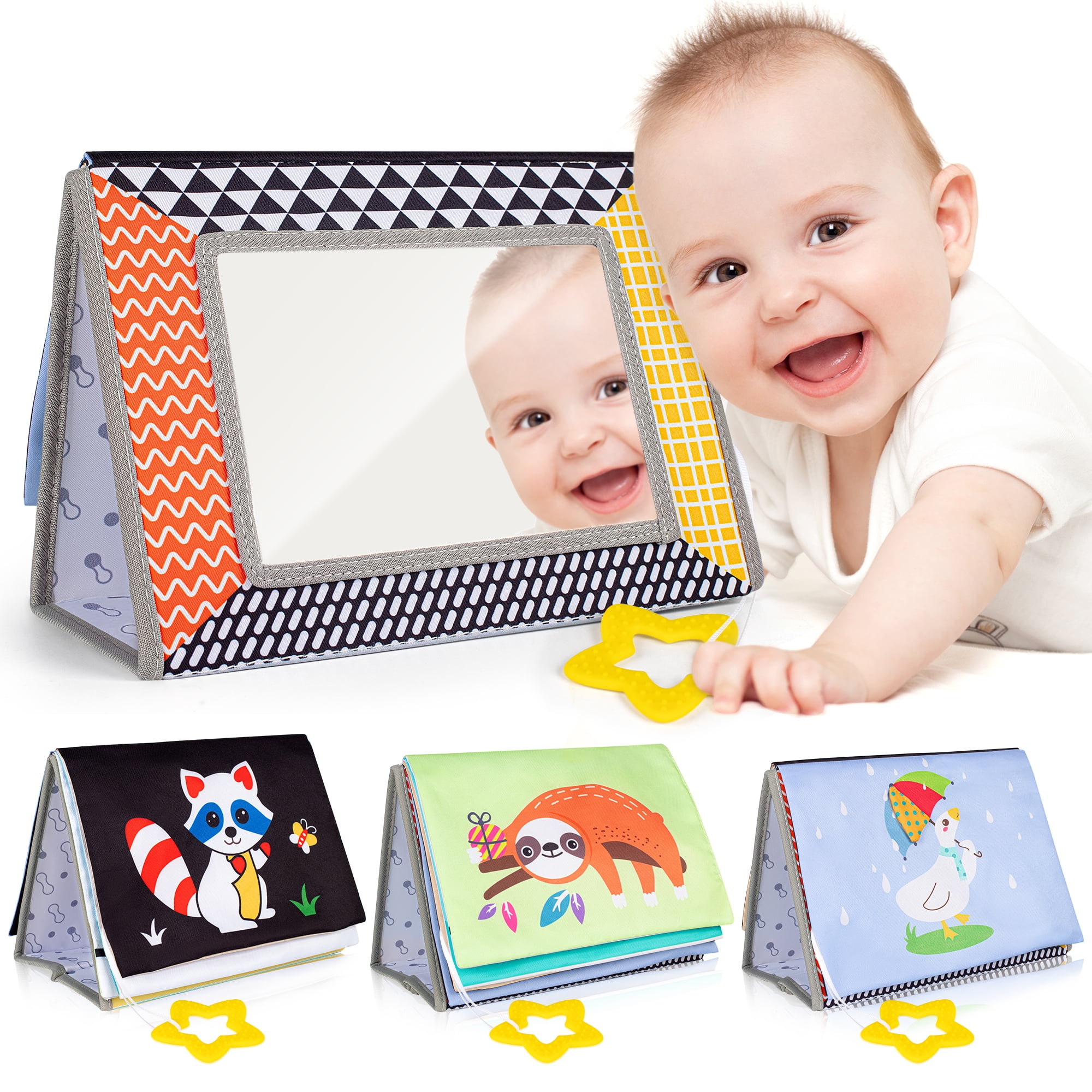 Baby Mirror Toys for Tummy Time,Newborn,Infant 034612 Months Old