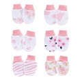 thumbnail image 1 of Baby Mittens Boy, Toddler Mittens No Scratch Cotton Elastic Wrist Gloves Soft Breathable Scratch Protection Mitts for 6 Pc, 1 of 2