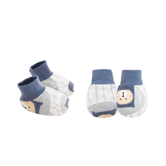 Baby Mittens Socks Set Mittens Toddler Cotton Gloves & Footwear Baby Hand Mittens for Boys Girls 0-12 Months