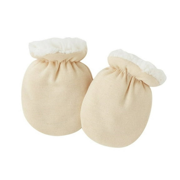 Baby Mittens, Soft & Comfortable Lamb Wool Gloves Solid Color Mitts for 0 to 12 Months Infants