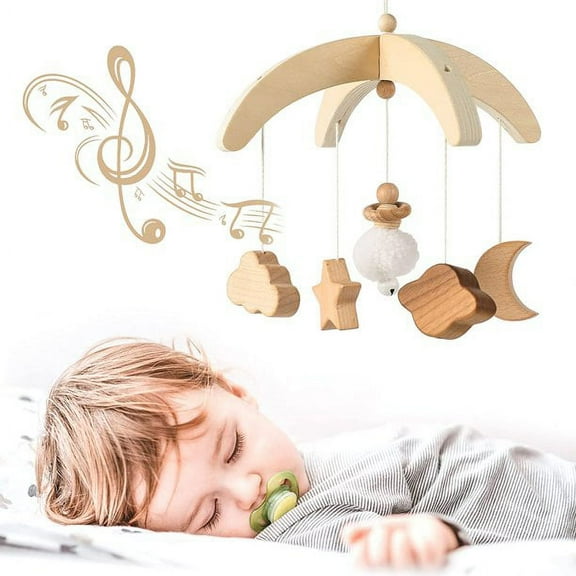 Baby Mobile for Crib | Baby Crib Nursery Mobile Star Moon for Baby Boys and Girls | Boho Nursery Decor | Baby Shower Set for Infant Bedroom Hanging Decoration Toy