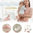 thumbnail image 1 of Baby Mobile for Crib Bunny Nursery Mobile for Boys Girls Teddy Velvet Mobile Nursery Decor for Infant Bedroom Hanging Baby Mobile for Bassinet Newborn Baby Gift（Pink Clouds）, 1 of 8