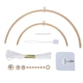 thumbnail image 1 of Baby Mobile DIY Kit, Nursery Wooden Frame Mobile Hanger Bed Bell Frame for Crafts Mobile Kit Wind Chime Bell Room Home Decor Gift, 1 of 5