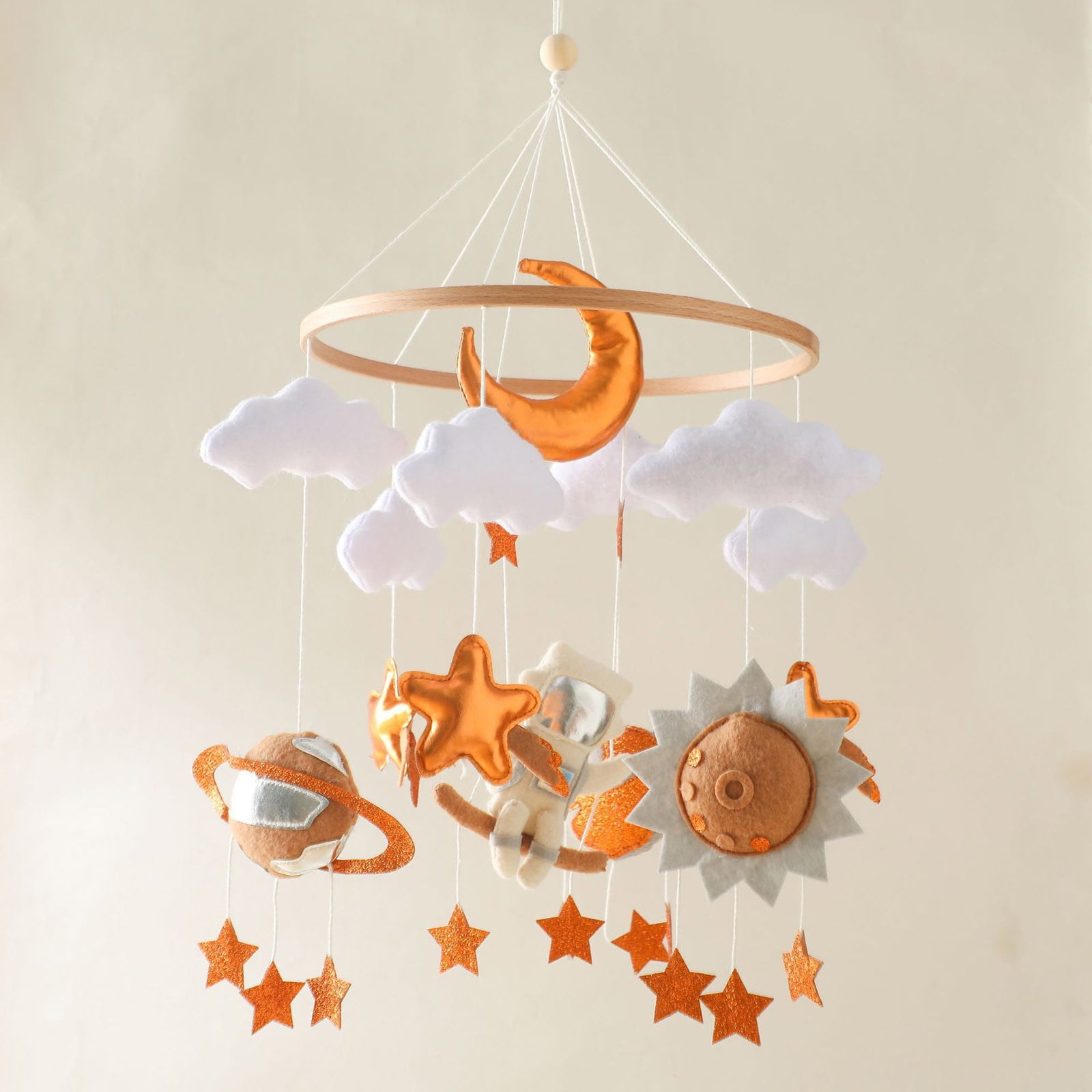 Baby Mobile for Crib, Baby Crib Mobile for Boys Girls, Baby Mobile for Bassinet, Boho Nursery Mobile, Nursery Decor Theme for Bedroom Hanging