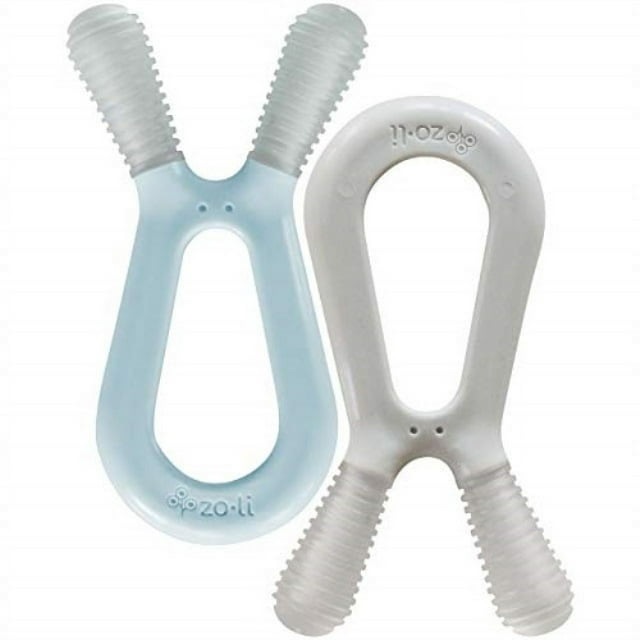 Baby Molar Teethers ZoLi BUNNY dual nub teethers for molars in mist