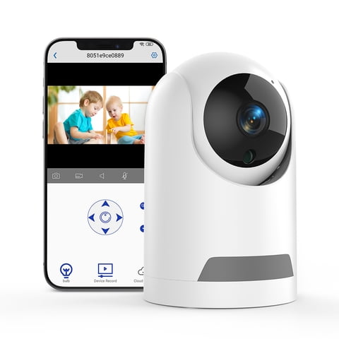 Baby Monitor, 360° Wireless 5G Nanny Cam with Safety Alerts, 4MP HD WiFi Camera for Human & Pet Detection, Home Security Camera with Two-Way Audio, Motion Tracking, IR Night Vision, Sleep Tracking