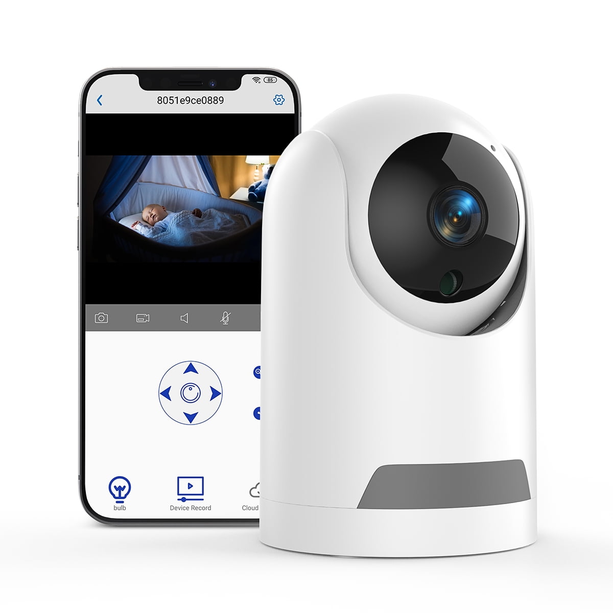 Baby Monitor, 360° Wireless 5G Nanny Cam with Safety Alerts, 4MP HD WiFi Camera for Human & Pet Detection, Home Security Camera with Two-Way Audio, Motion Tracking, IR Night Vision, Sleep Tracking