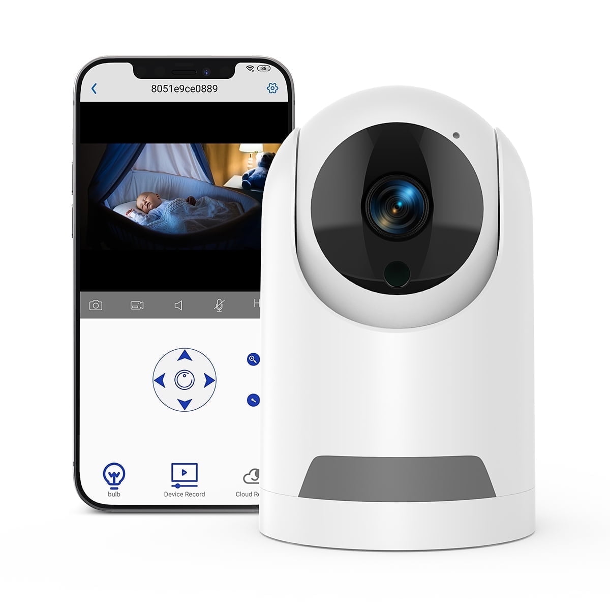 Video Baby Monitor With Temperature Sensor And Two-way Talk BLACK DECKER Baby Monitor - 4.3" Screen Pan-Tilt-Zoom Camera Two Way Talk Baby Monitor