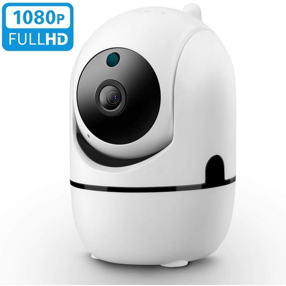 Baby Monitor with Camera and Audio, 2.4Ghz Security Wifi Camera, Home IP Camera with Night Vision/Motion Detection, Remote Monitor with iOS, Android App - Cloud Service Available
