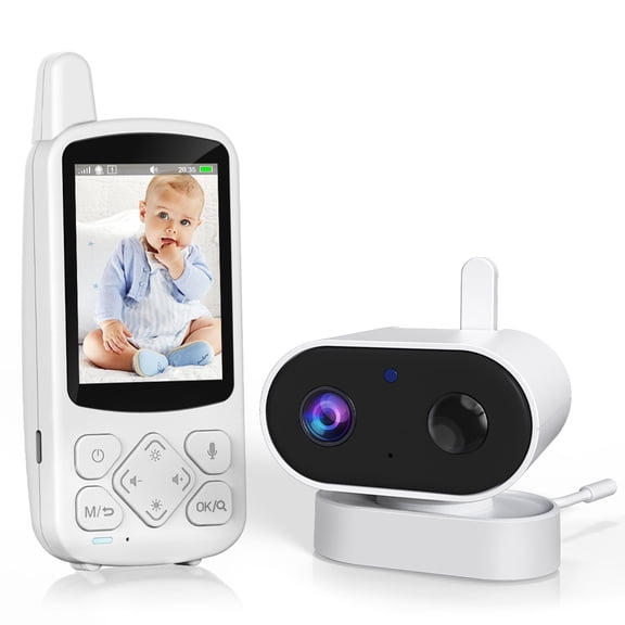 Baby Monitor with Camera and Audio, Room Monitors for Elderly Monitor, 2-Way Talk Baby Monitors, Portable Camera With Monitor Alarm Lullaby Temperature Sensor for Baby Elderly, Home Use