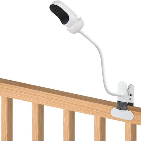 Baby Monitor Mount, Compatible with Cam/Duo & Other Cameras, 15.7in Flexible Clip, Wall Mount, Metal, Adjustable