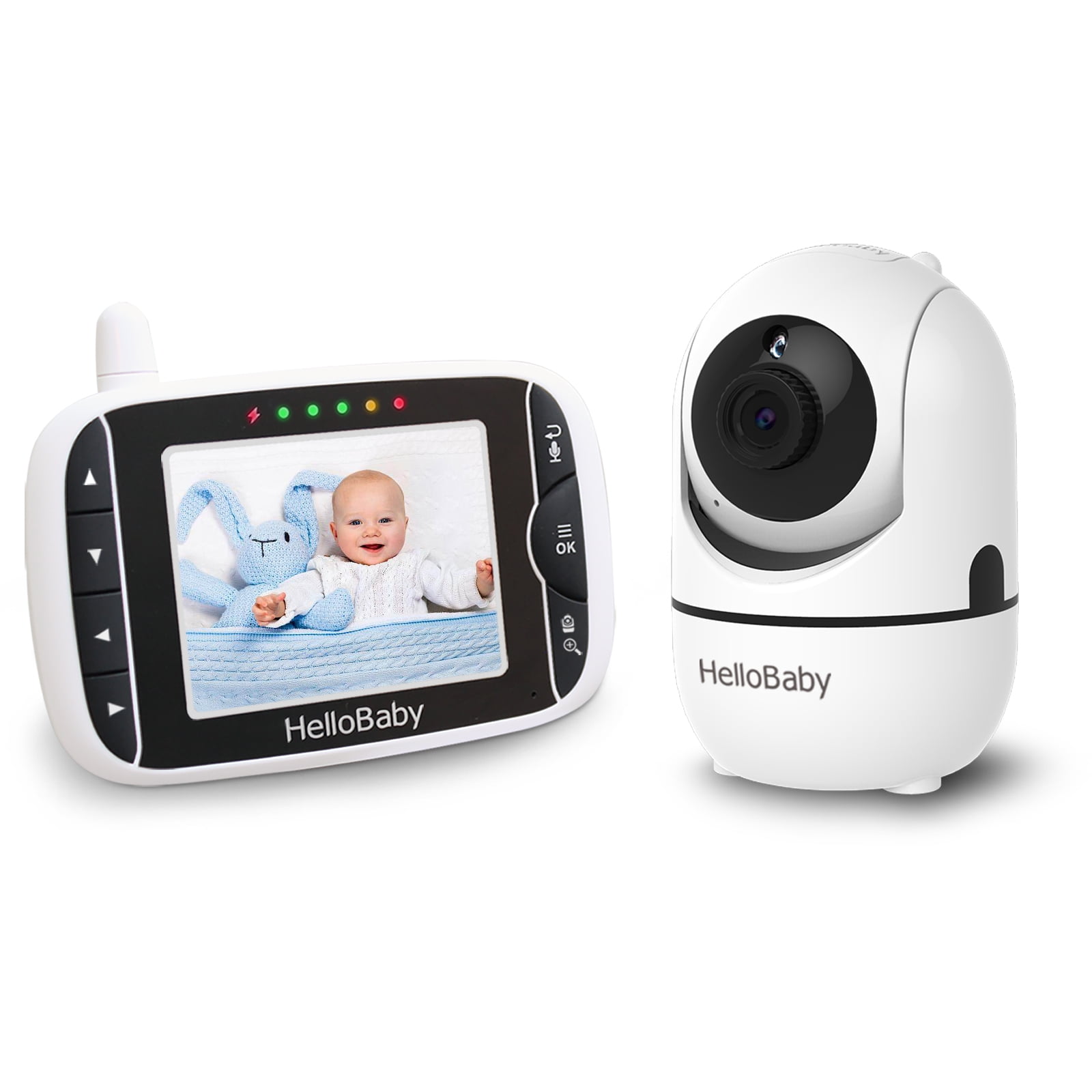 HelloBaby Monitor de bebé con pantalla IPS de 3.2 pulgadas, monitor de –  Mom to Mom