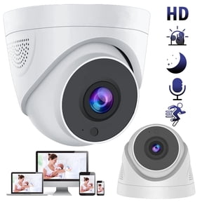 BFVV 360° Wireless Nanny Cam - Two-Way Audio & Video Recording, IP66 Weatherproof, 360° Panorama + Time-Lapse Night Vision, Indoor/Outdoor HD Home Security Camera w/ Color Night Vision