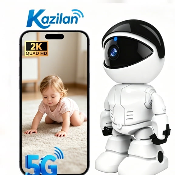 Baby Monitors 2K Baby Camera, 5G/2.4Ghz WiFi Camera, with Phone App Motion Detection, Color Night Vision, Siren Alarm, Two-Way Talk, Human Detection