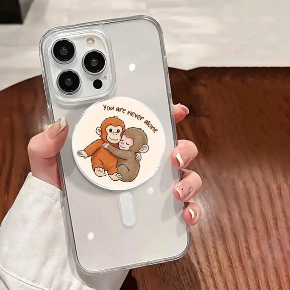 Baby Monkey Punch Phone Grip, Cute Monkey Magnetic Phone Grip, Viral Monkey Punch