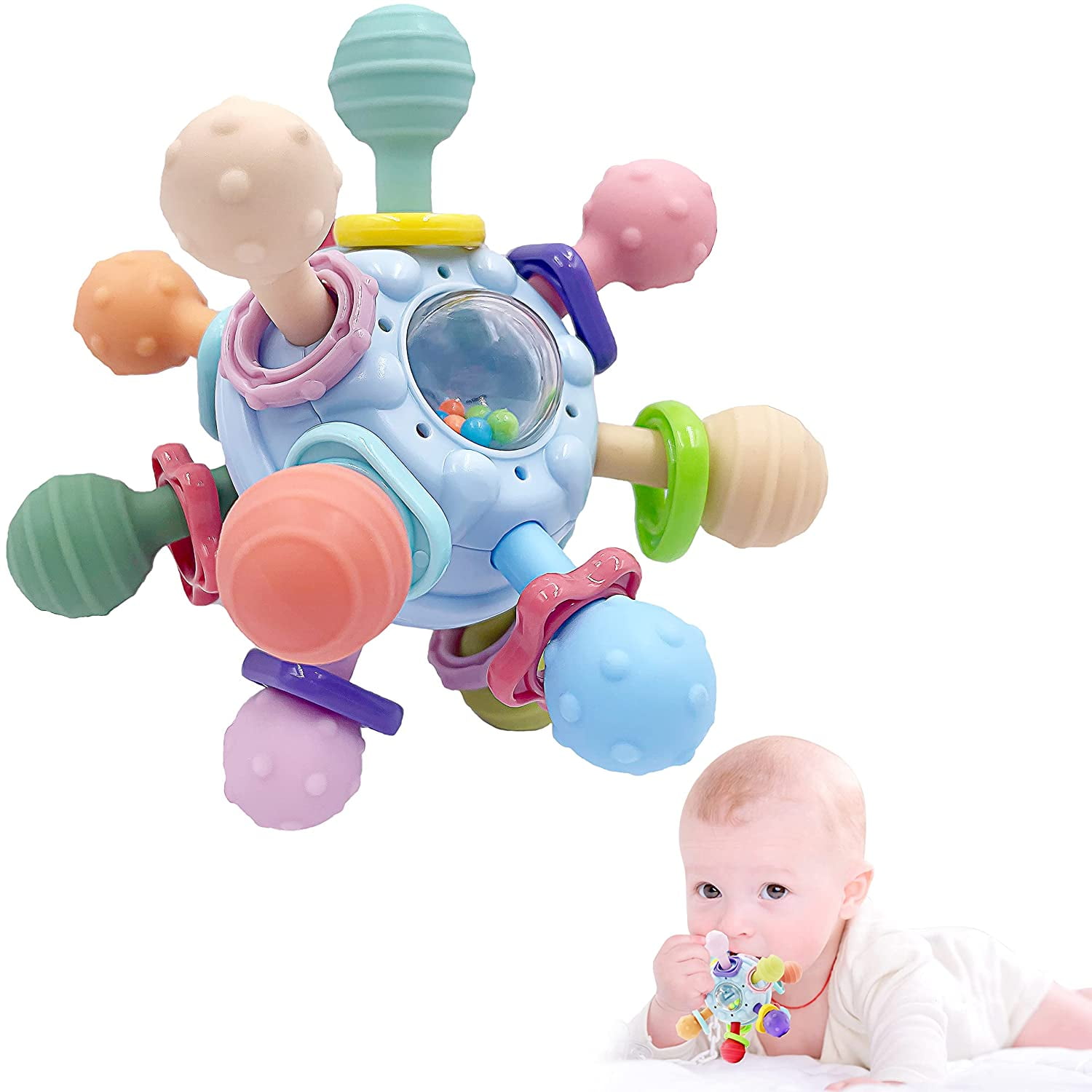 Baby Montessori Sensory Toys for 06 612 Months, Teething Toys for