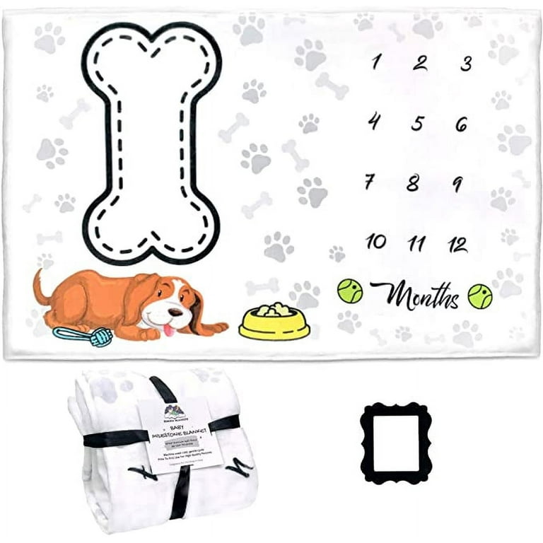 Dog milestone blanket new arrivals