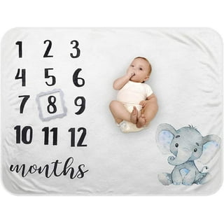 Elephant Milestone Blanket