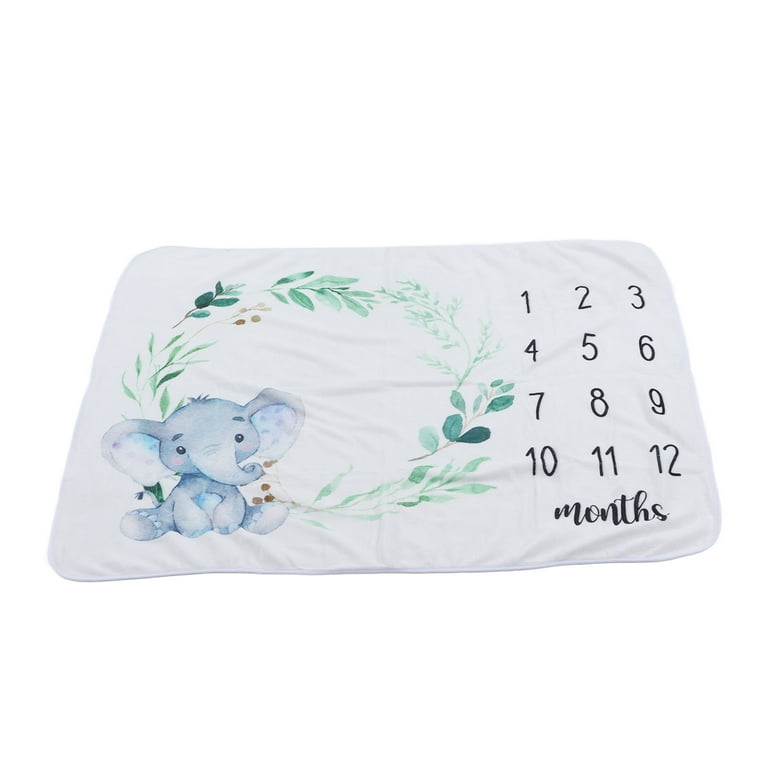 Elephant baby milestone blanket hotsell