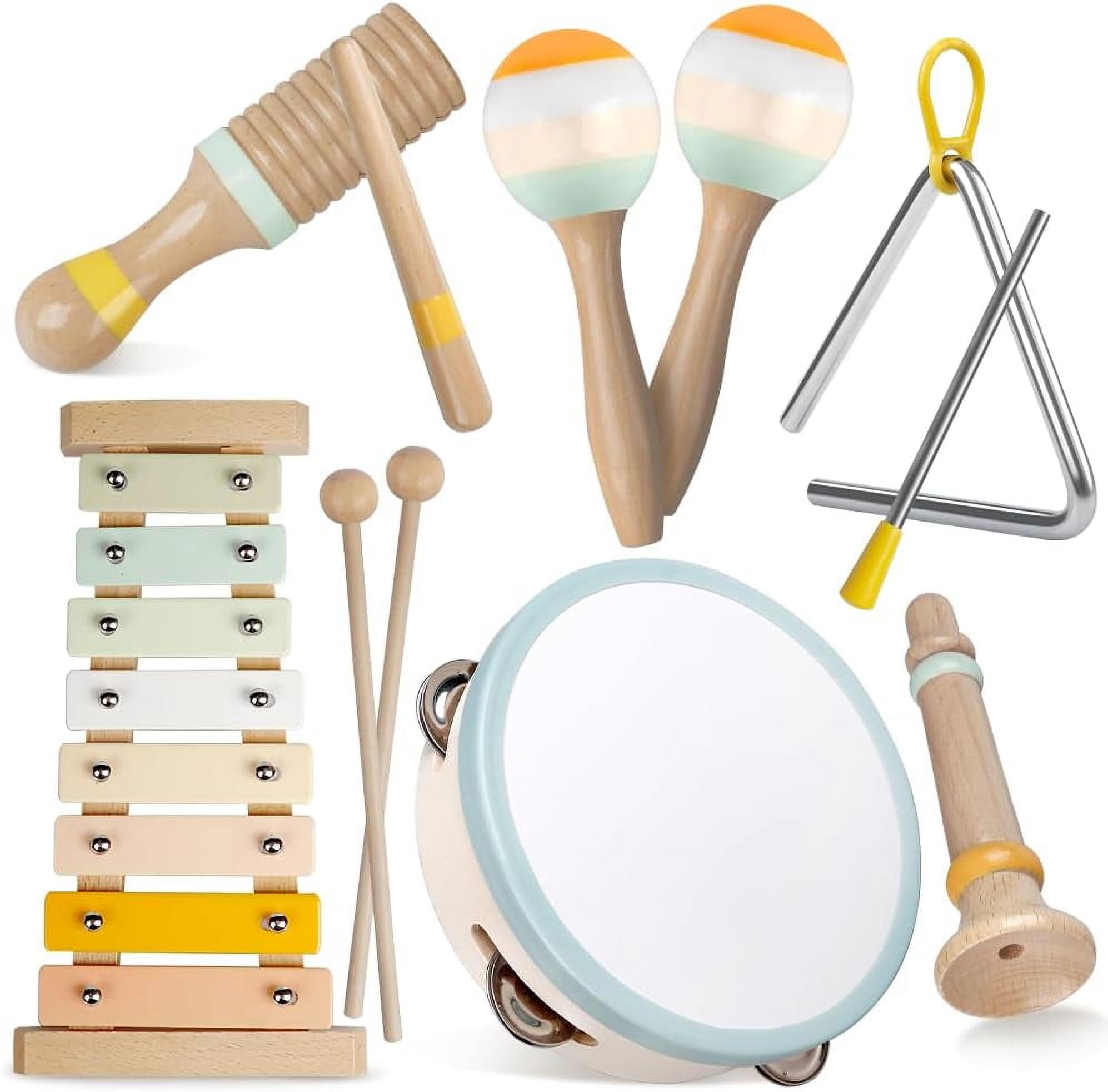 Baby Musical Instruments-Montessori Wooden Toys for Toddlers 1-3 ...