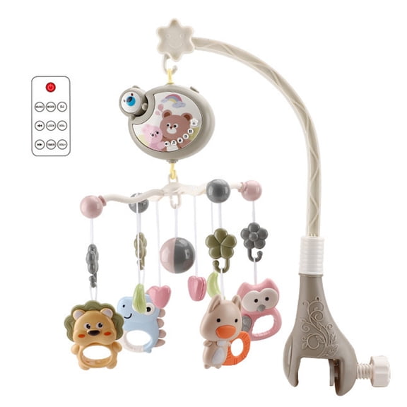 Baby Musical Projection Mobile Remote Control 400 MIDI Songs Rotating Toy Star Projector For Infant Sensory Development 0 3 Years