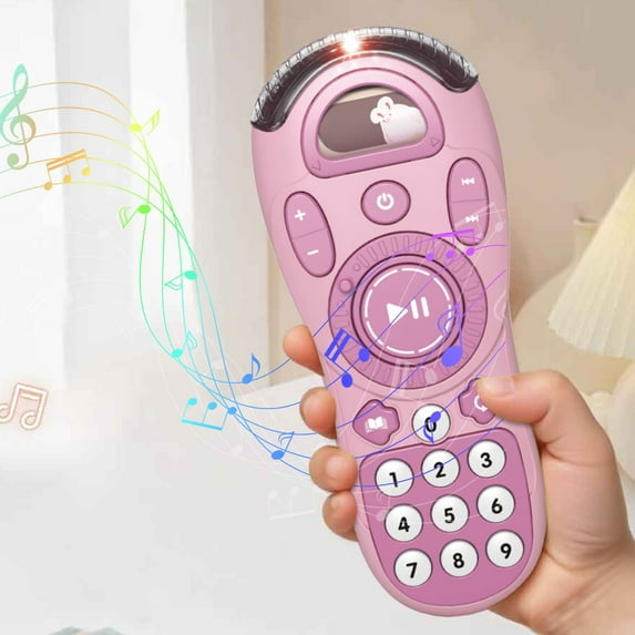 Baby Musical Remote Control Learning Toy,Multifunctional Early Education Interactive Game,Realistic Button Light Sound,Tactile Sensory Development,Concentration Training,Safe Portable Birthday Gift