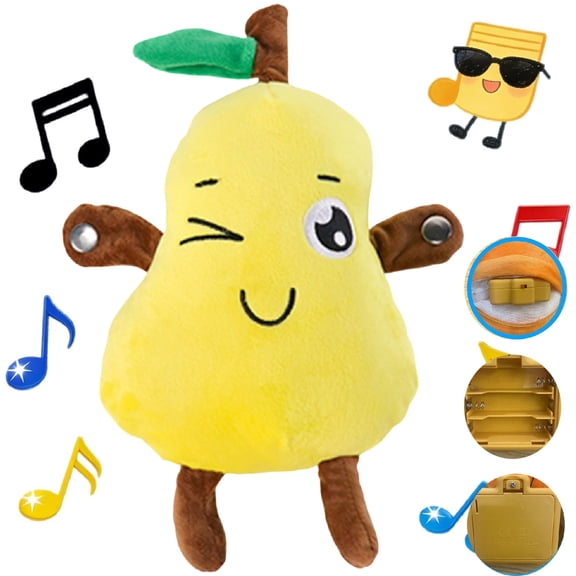 Baby Musical Sensory Toy nteractive Musical Plush Toy with Sounds Sensory Activity Learning Educational Kid Toy Fun Christmas and Birthday Gifts Suitable for Multiplayer interaction,Peach