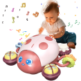 thumbnail image 1 of Baby Crawling Toys 6-12 Months, Musical Ladybug Crawling Toy for Infants 12-18 Months, Early Education Light Up Music Walking Toys, Montessori Toys for Boy Girl Gift (Red), 1 of 8