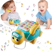 Musical Phone with Music and Sounds-Baby Toys for 12-24 Months, Learning Toy for Toddlers 1-3 Boys Girls, Birthday Gifts Toys for 1 2 3 Year Old Girls Boys