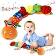 thumbnail image 1 of Baby Musical Worm Soft Plush Infant Toy for Newborn, Activity Sensory Crinkle Rattle Multiple Textures Stuffed Animals Toy for Tummy Time 0-3-6-12 Months Old Girl Boy Gifts, Cute Caterpillar, 1 of 7