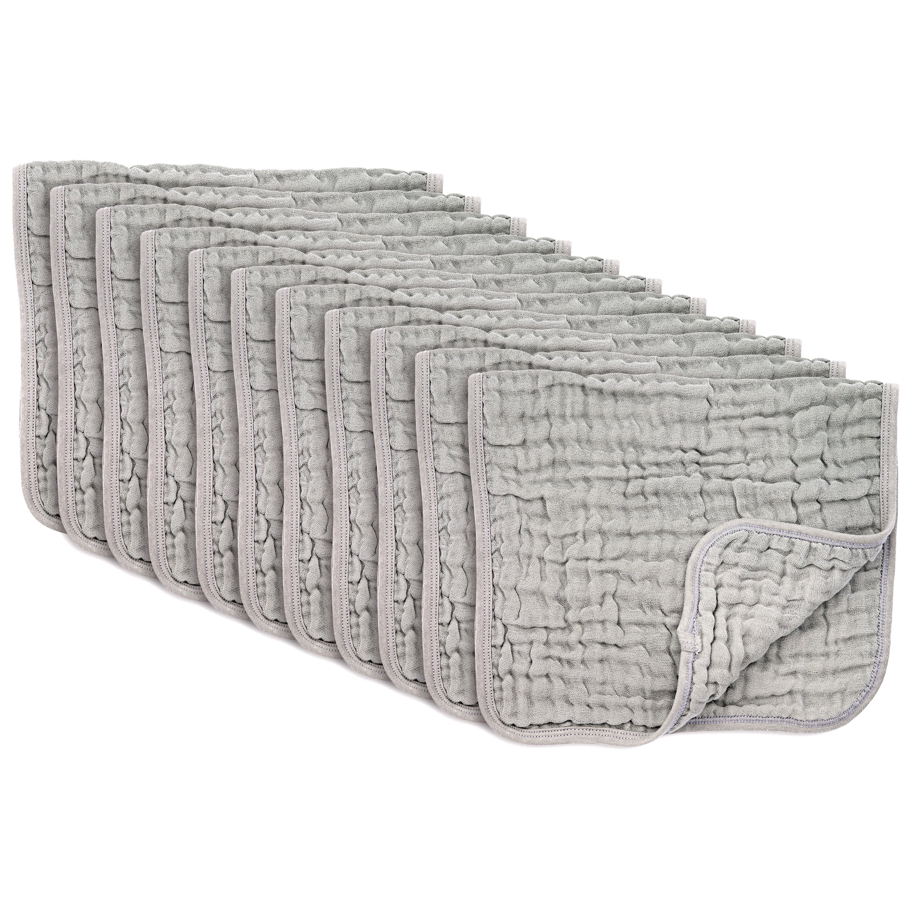 Baby Muslin Burp Cloths 11 Pack Large 100 Cotton Washcloths 6