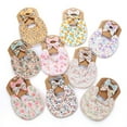 thumbnail image 1 of Baby Muslin Feeding Bibs with Bow Headband Set Flowers Lace Adjustable Drooling Bib Boho Baby Bibs for Girls Infant Newborn Toddler Teething, 1 of 2