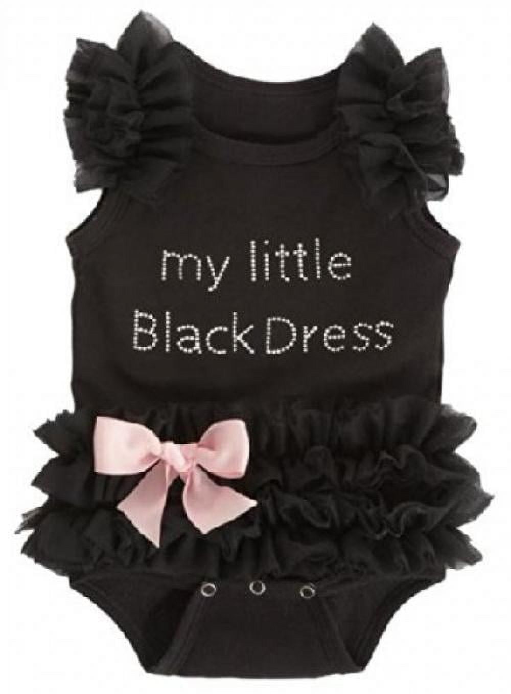 Baby My Little Black Dress Onesie, Black,(0-6 Months)