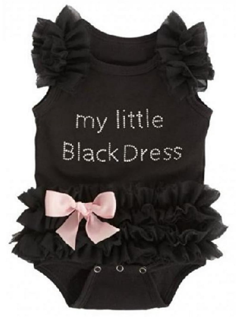 Baby My Little Black Dress Onesie, Black,(0-6 Months)