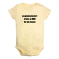 thumbnail image 1 of Baby My Plan is To Start Crying at 3AM For No Reason Funny Rompers Newborn Baby Bodysuits Infant Jumpsuits Kids Cotton Graphic One-Piece Outfits, 1 of 5