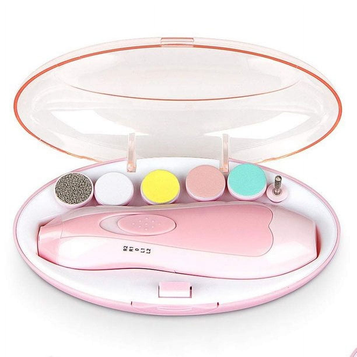 Baby Nail File Electric Nail Trimmer Manicure Set with Nail Clippers, Toes Fingernails Care Trim