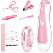Baby Nail Trimmer Electric, Baby Nail Clippers Safe Baby Nail File Kit Trim Polish Grooming Kit for Newborn Infant Toddler or Adults Toes Finger Care