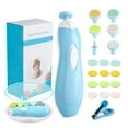 thumbnail image 1 of Baby Nail Trimmer Electric Nail File Baby Nail Clippers, Safe Nail Filer Grinder Kit for Newborn Infant Toddler Kids or Adults Toes Fingernails Care Trim Polish, with Led Light and 10 Grinding Heads, 1 of 7