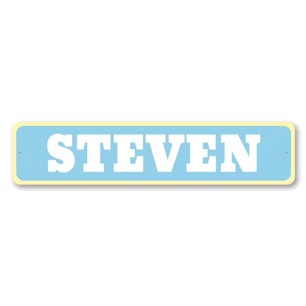 Baby Name Sign, Custom Newborn Name Decor, Welcome Home Sign, Baby Nursery Room Aluminum Sign - 4x18 inches