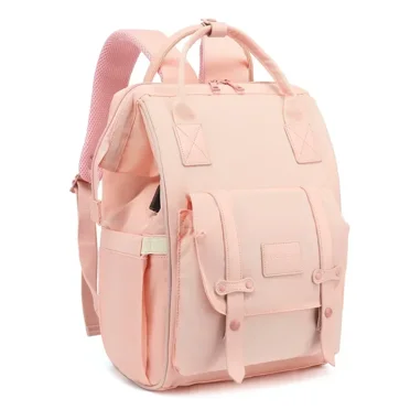Baby Nappy Bag Mummy Bag Backpack Waterproof Storage Handbag Outdoor Travel Mommy Maternity Bag for Baby Stuff (Pink)