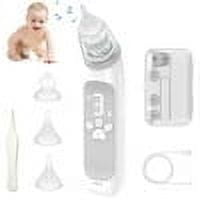Baby Nasal Aspirator, Baby Nose Sucker, Electric Nose Aspirator for Toddler, Automatic Baby Nose Cleaner with 3 Suction Level & Music & Light, White