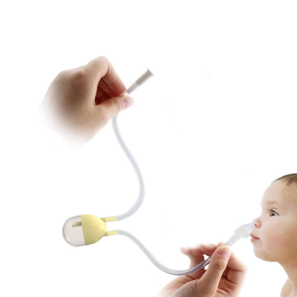 Baby Nasal Aspirator and Booger Sucker for Newborns Toddlers BPA Free Bulb Syringe - Safe Nose Cleaner Reusable Nose Sucker