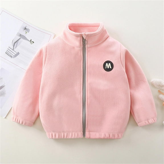Baby Coat Cute Printed Solid Soft Lightweight Long Sleeve Baby Girl Winter Clothes for Boys 4-5 Years