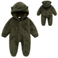thumbnail image 1 of Baby Jumpsuit Cute Cartoon Animal Outfit Hooded Romper Outfits Baby Outerwear for Baby Girls 6-9 Months, 1 of 5