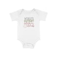 thumbnail image 1 of Baby Newborn Gift World's Cutest Alarm Clock Printed Bodysuits (Newborn, White), 1 of 5